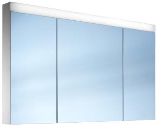 Schneider Spiegelschrank PATALine, 161. 131, 130/3/GT/LED, mittlere Tür groß, Ausführung: EU-Norm/Korpus weiss/3000K - 161. 131. 02. 0201