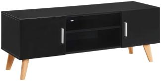 vidaXL TV-Schrank Schwarz 120×40×46 cm MDF