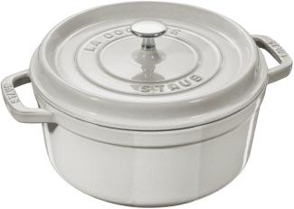 Staub La Cocotte Cocotte 28 cm, rund, Weisser Trüffel, Gusseisen