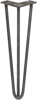 4 x 40.5cm Hairpin Tischbeine 3 Streben - 12mm -