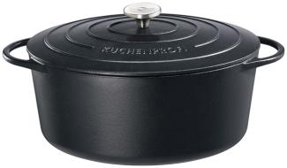 Küchenprofi Bratentopf oval, 31 cm classic black 402001031