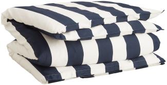 Gant Mako-Satin Bettwäsche Bold Stripe marine | Bettbezug einzeln 135x200 cm