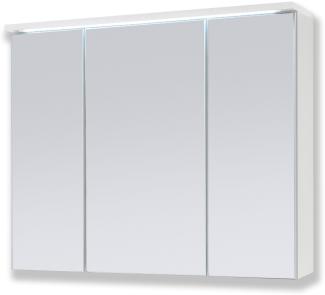 AILEENSTORE Spiegelschrank Badmöbel mit Beleuchtung DUO 80 cm LED Weiß