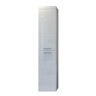 Badezimmer Hochschrank Devon in weiß Hochglanz 35 x 170 cm