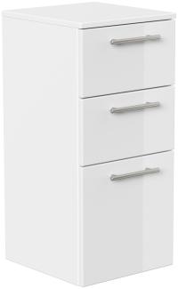 Midischrank SANTINI Front weiss hochglanz : Weiss hochglanz