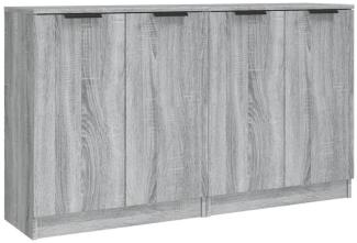 Sideboards 2 Stk. Grau Sonoma 60x30x70 cm Holzwerkstoff [3115778]