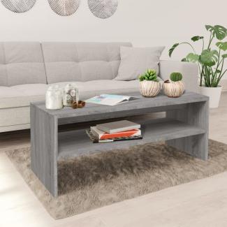 vidaXL Couchtisch Grau Sonoma 100x40x40 cm Holzwerkstoff