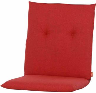 SIENA GARDEN MIRACH Sesselauflage 100 cm Dessin Uni rot, 100% Baumwolle