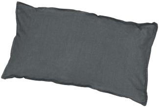 Traumhaft gut schlafen Stone-Washed-Bettwäsche aus 100% Baumwolle, in versch. Farben und Größen : 40 x 80 cm : Graphit