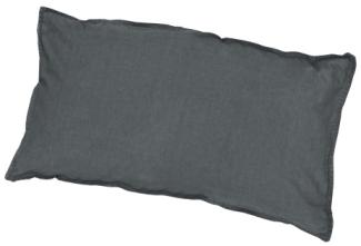 Traumhaft gut schlafen Stone-Washed-Bettwäsche aus 100% Baumwolle, in versch. Farben und Größen : 40 x 80 cm : Graphit