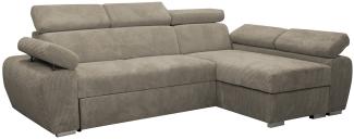 Ecksofa Boston Mini Premium Cord (Farbe: Poso 02, Seite: Rechts 2R+LC)