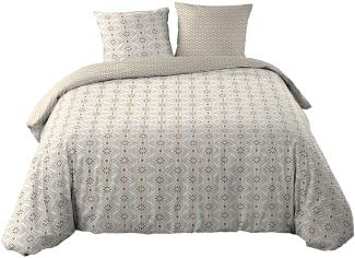 3tlg. Bettwäsche 260x240 Baumwolle Übergröße Bettgarnitur Bettdecke Bettbezug