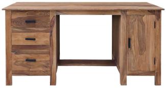 Schreibtisch Rami 160x76x80 aus indischem Sheesham-Massivholz