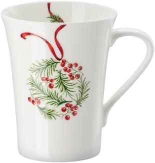 Hutschenreuther Becher mit Henkel My Christmas Mug A merry Christmas, Tasse, Bone China, Mehrfarbig, 400 ml, 02048-727446-15505