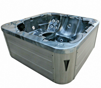 XXL Luxus SPA LED Whirlpool 215x215 Farblicht Outdoor-Indoor Pool 5 Pers. SET