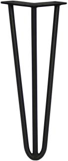 4 x 35.5cm Hairpin Tischbeine 3 Streben - 12mm -