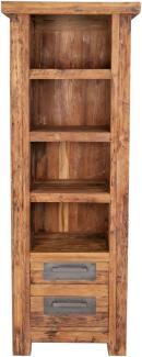 Bücherregal CORAL Standregal Teak Holz Mehrzweck Schrank Ablage Regal