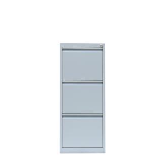 Stahl Büro Hängeregistratur Schrank Bürocontainer 101x40x62cm (HxBxT) mit 3 Schüben, einbahnig Lichtgrau 560310