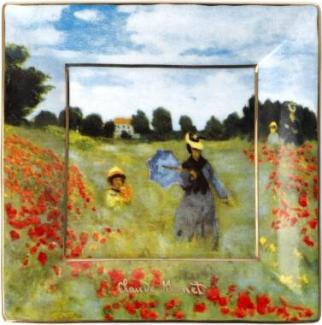 Goebel Schale Claude Monet - Mohnfeld, Dekoschale, Artis Orbis, Fine Bone China, Bunt, 12 x 12 cm, 67061561