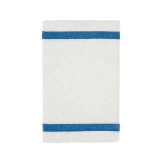 Feiler Handtücher Exclusiv mit Chenillebordüre | Gästetuch 30x50 cm | jeansblau