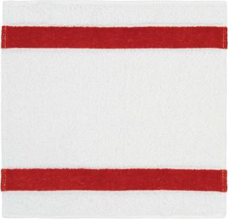 Feiler Handtücher Exclusiv mit Chenillebordüre | Seiftuch 30x30 cm | karminrot