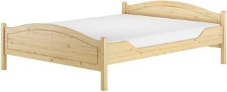 Massivholzbett Landhausstil 160x200 Doppelbett Kiefer V-60.30-16Rollrost und Matratze inkl.