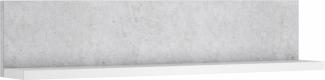 Wandregal Silke Wandboard 150x24x32cm beton weiß