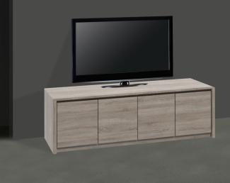 Lowboard Montana TV-Unterschrank 170cm Eiche Trüffel 4-türig