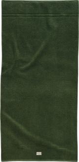 GANT Duschtuch - Premium Towel, Frottee, Bio-Baumwolle, Logo, uni Grün (Pine Green) 70x140cm