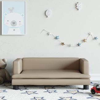 Kindersofa Cappuccino-Braun 80x45x30 cm Kunstleder 3196316