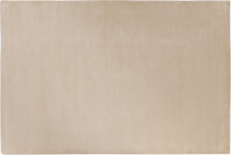 Teppich beige 160 x 230 cm Kurzflor GESI II