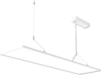 ISOLED LED Office Hängeleuchte Up+Down, 20+20W, 30x120cm, weiß, UGR