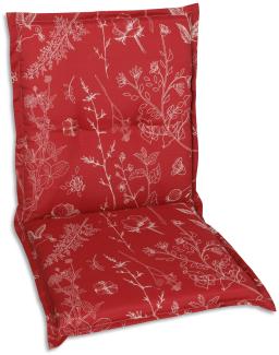 GO-DE Niederlehner-Auflage 100x50x6 cm Rot Sitzkissen Sitzpolster Sitzauflage