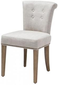 Casa Padrino Luxus Esszimmer Stuhl Weiß - Luxus Qualität