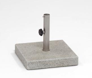 Bodenplatte Granit geflammt 30 kg, Hülse Ø 4 cm