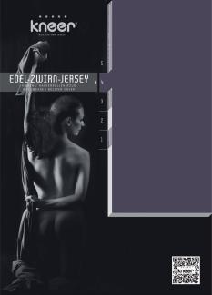 Kneer Edel-Zwirn-Jersey Kissenbezug Q20 Farbe schiefer Größe 40x80 cm