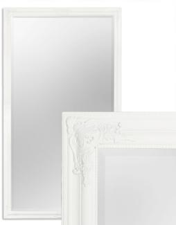 Wandspiegel BESSA 180x100cm Weiß Matt Barock Design Spiegel Pompös Facette