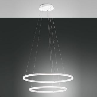 Fabas Luce 3508-48-102 LED Pendelleuchte Giotto 2-flammig 80cm weiß