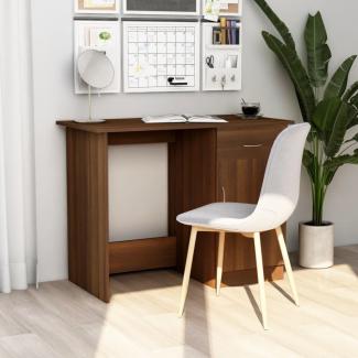 Schreibtisch Braun Eichen-Optik 100x50x76 cm Holzwerkstoff