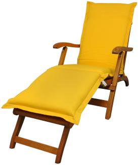 1x Deck Chair Sun Flair inkl. Polsterauflage Premium - Gelb