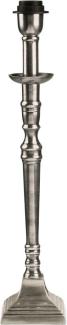 PR Home Salong Tischlampe antik silber E27 42x9x9cm