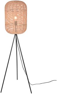 Tripod Stehlampe RUNA Korbleuchte mit Sisal Geflecht Lampenschirm 35cm