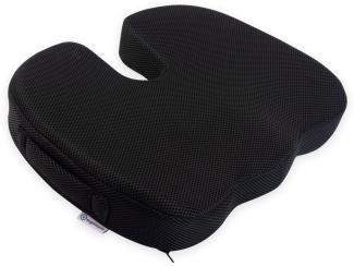 Ergotopia® orthopädisches Sitzkissen aus Memory-Foam / ergonomisches Steißbeinkissen zur Druckentlastung