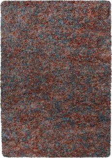 Hochflor Teppich Enrico rechteckig - 160x230 cm - Terrakotta