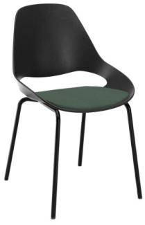 Aluminium-Stuhl FALK ohne Armlehne dunkelgrün