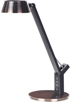 Schreibtischlampe LED Metall kupfer 40 cm verstellbar mit USB-Port CHAMAELEON