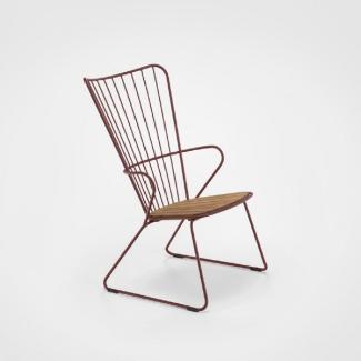 Outdoor Lounge Chair PAON paprika
