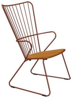 Outdoor Lounge Chair PAON paprika