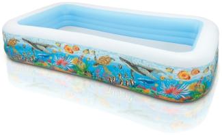 Intex 58485 Aufblasbarer Pool 1020 l Rechteckig 6 Jahr(e) Vinyl Blau Weiß