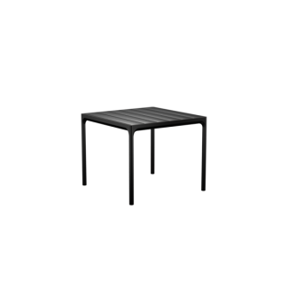 Outdoor Tisch FOUR Aluminium schwarz 90 x 90 cm